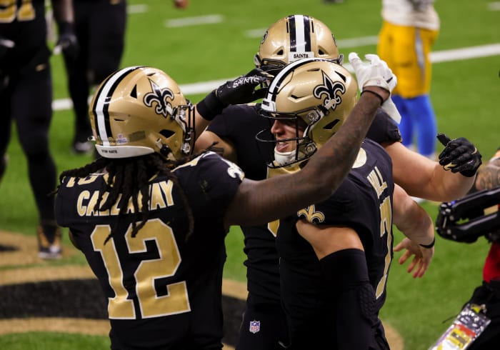 Callaway congratulates Taysom Hill